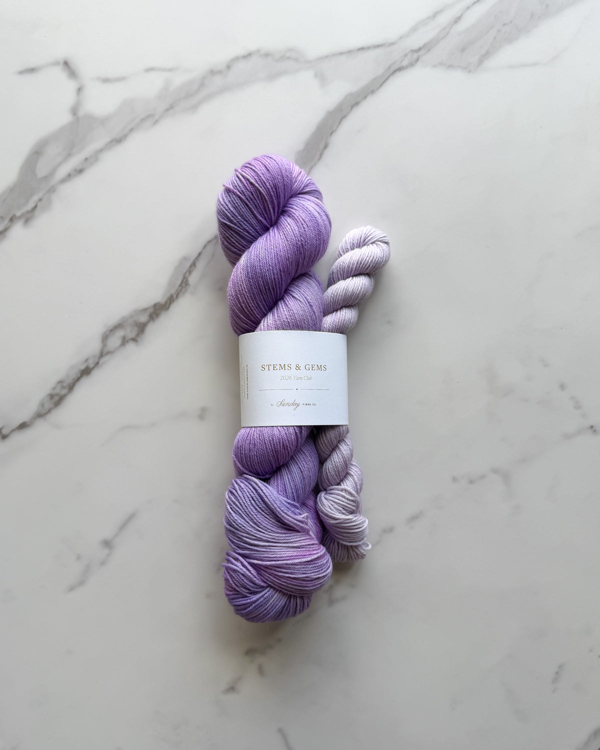 Violets & Amethyst | Natural Fingering Sock Set