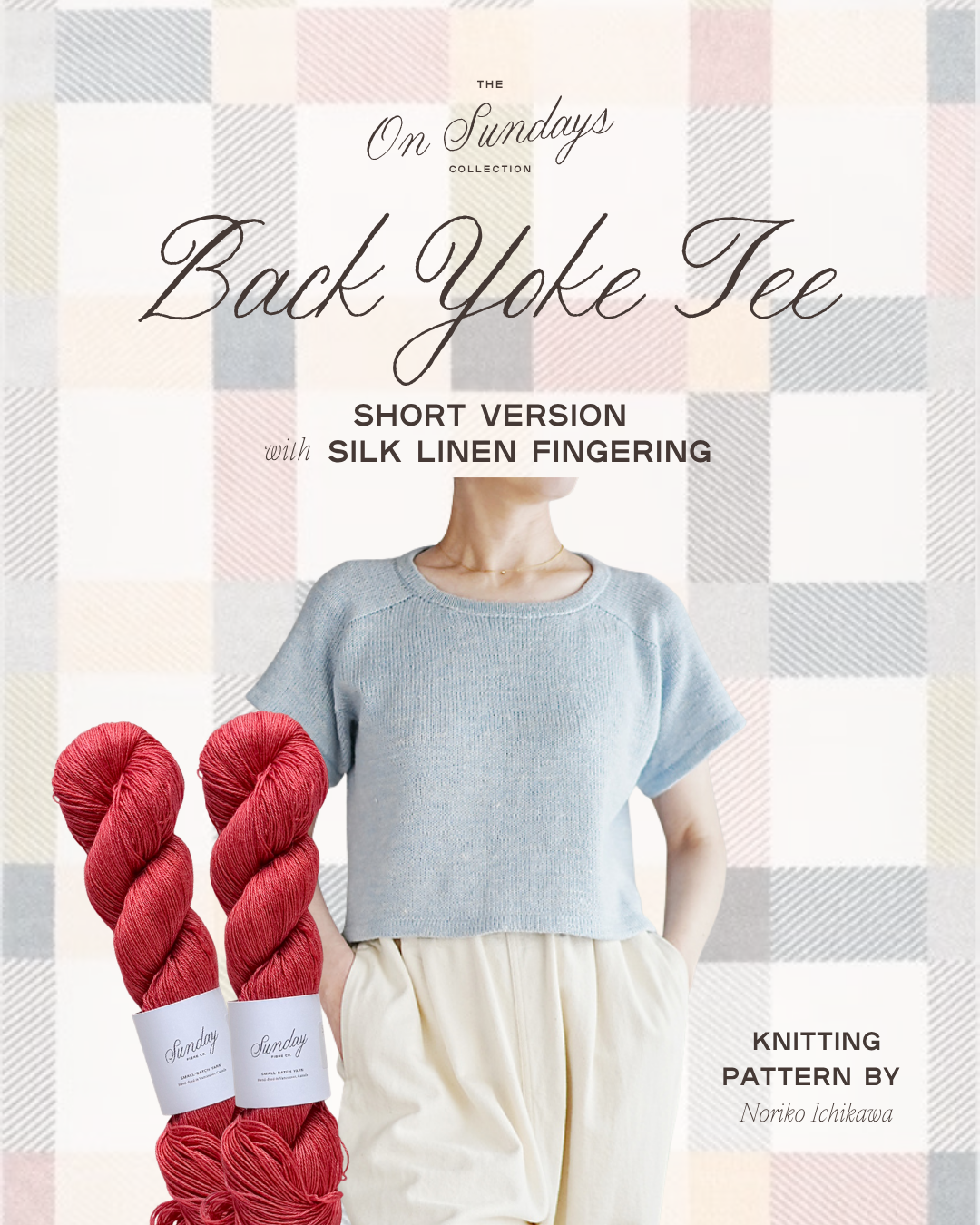 Back Yoke Tee Short Version Yarn Kit | Sizes 2 - 8 | Farmers Market