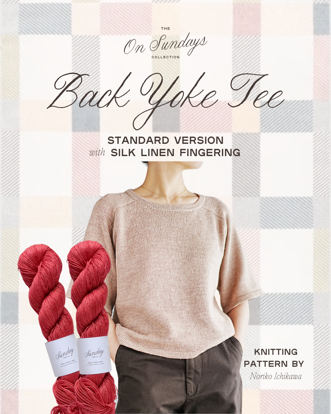 Back Yoke Tee Standard Version Yarn Kit | Size 9 | Farmers Market