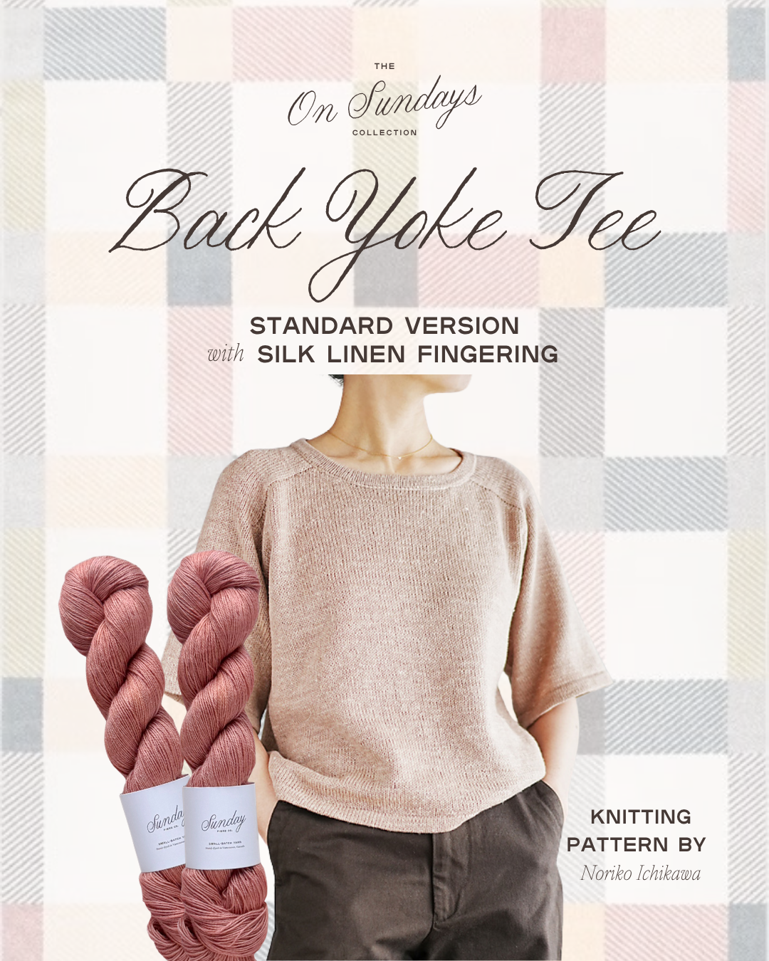 Back Yoke Tee Standard Version Yarn Kit | Size 9 | La Vie en Rose