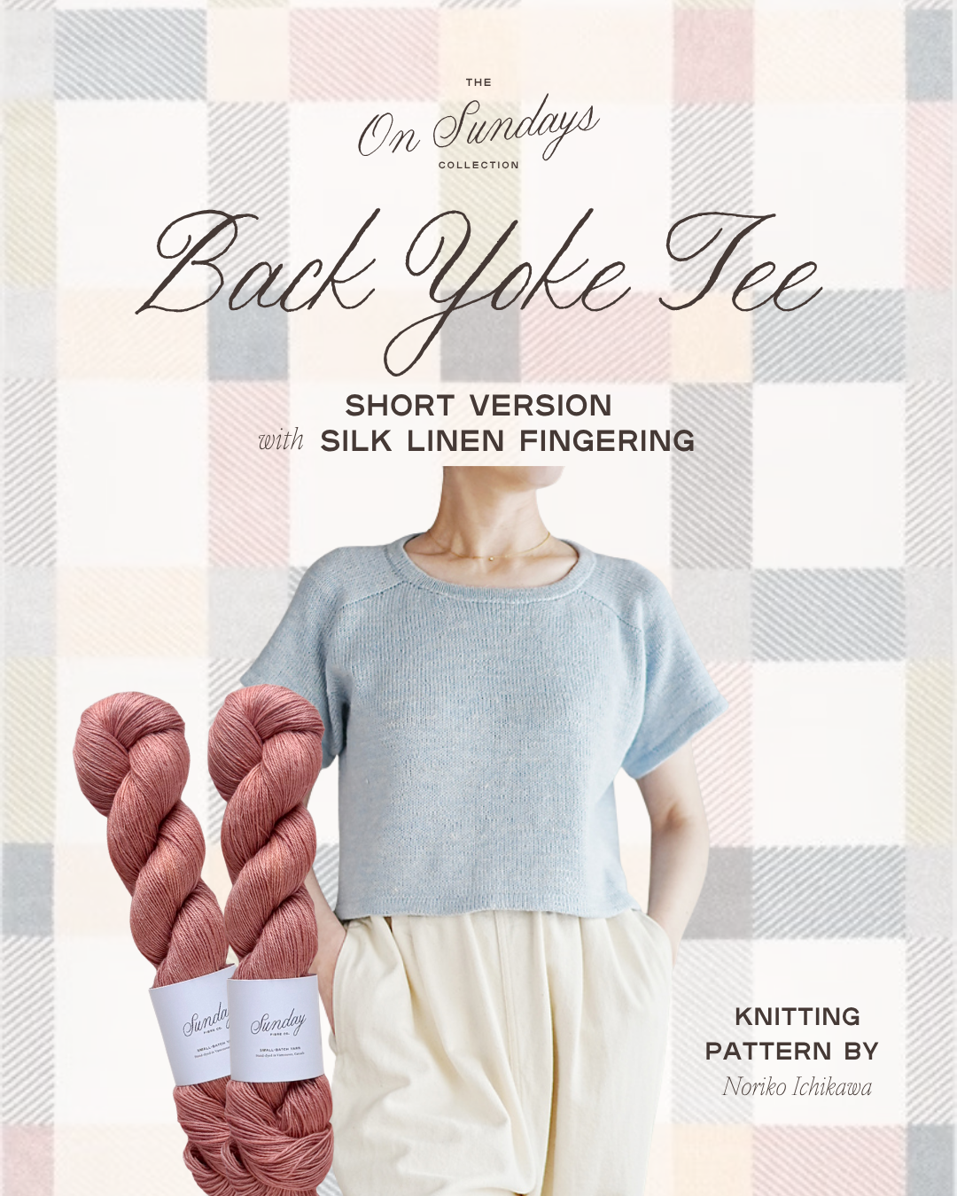 Back Yoke Tee Short Version Yarn Kit | Size 9 | La Vie en Rose