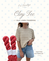 Clay Tee Yarn Kit | Sizes XXS - XS | Farmers Market