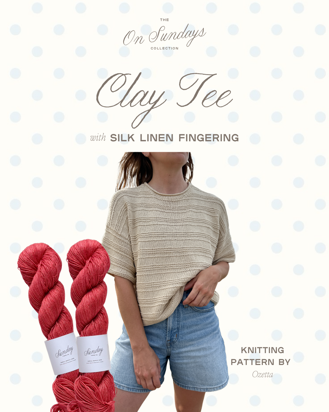 Clay Tee Yarn Kit | Sizes S - L | Farmers Market