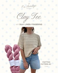 Clay Tee Yarn Kit | Sizes XXS - XS | Fresh Pedi