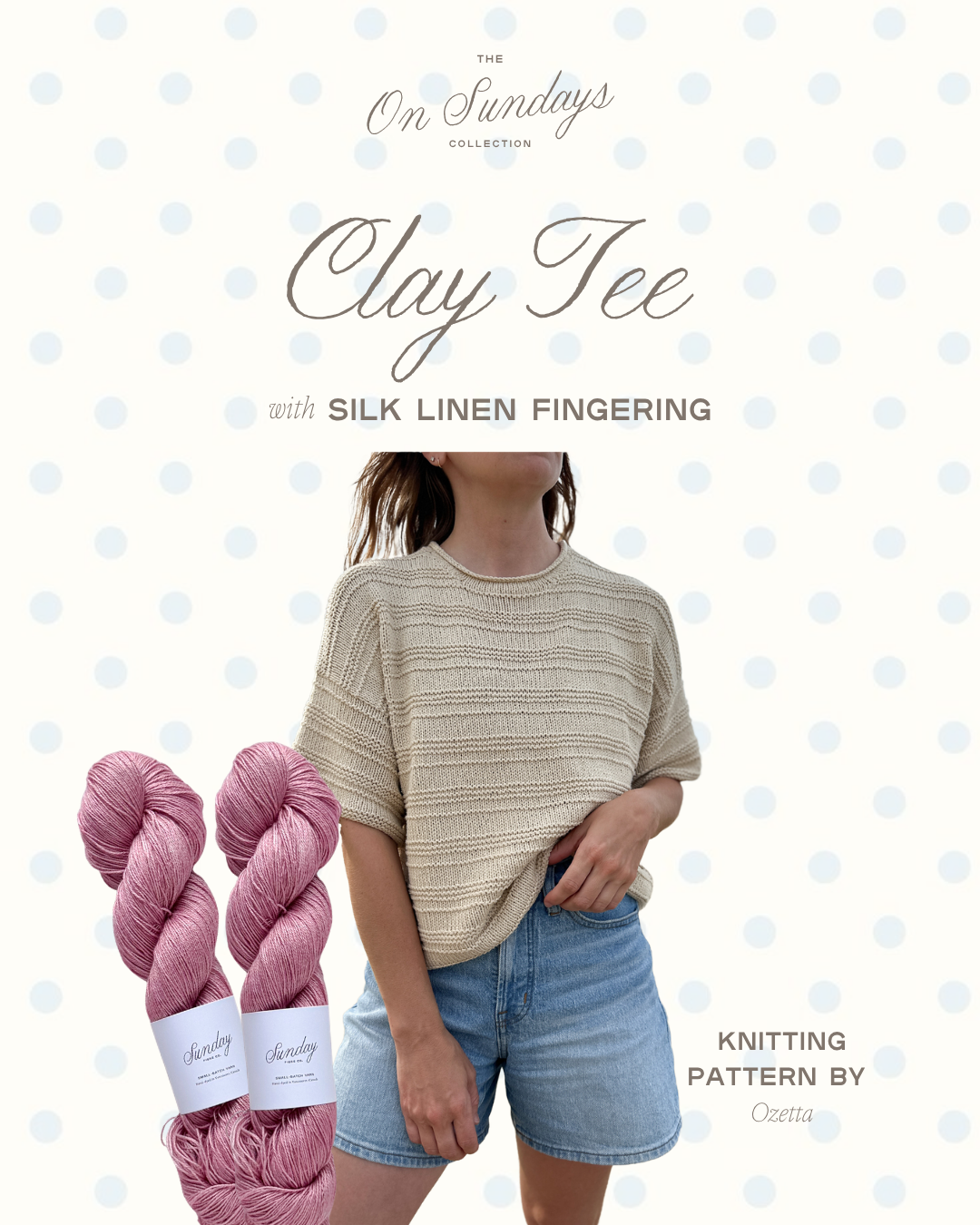 Clay Tee Yarn Kit | Sizes XL - 4XL | Fresh Pedi