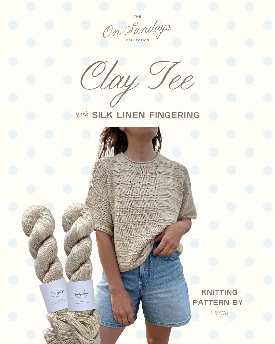 Clay Tee Yarn Kit | Sizes S - L | Shucks
