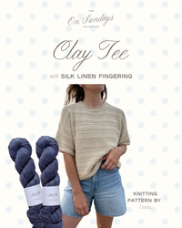 Clay Tee Yarn Kit | Sizes XXS - XS | Skinny Dip