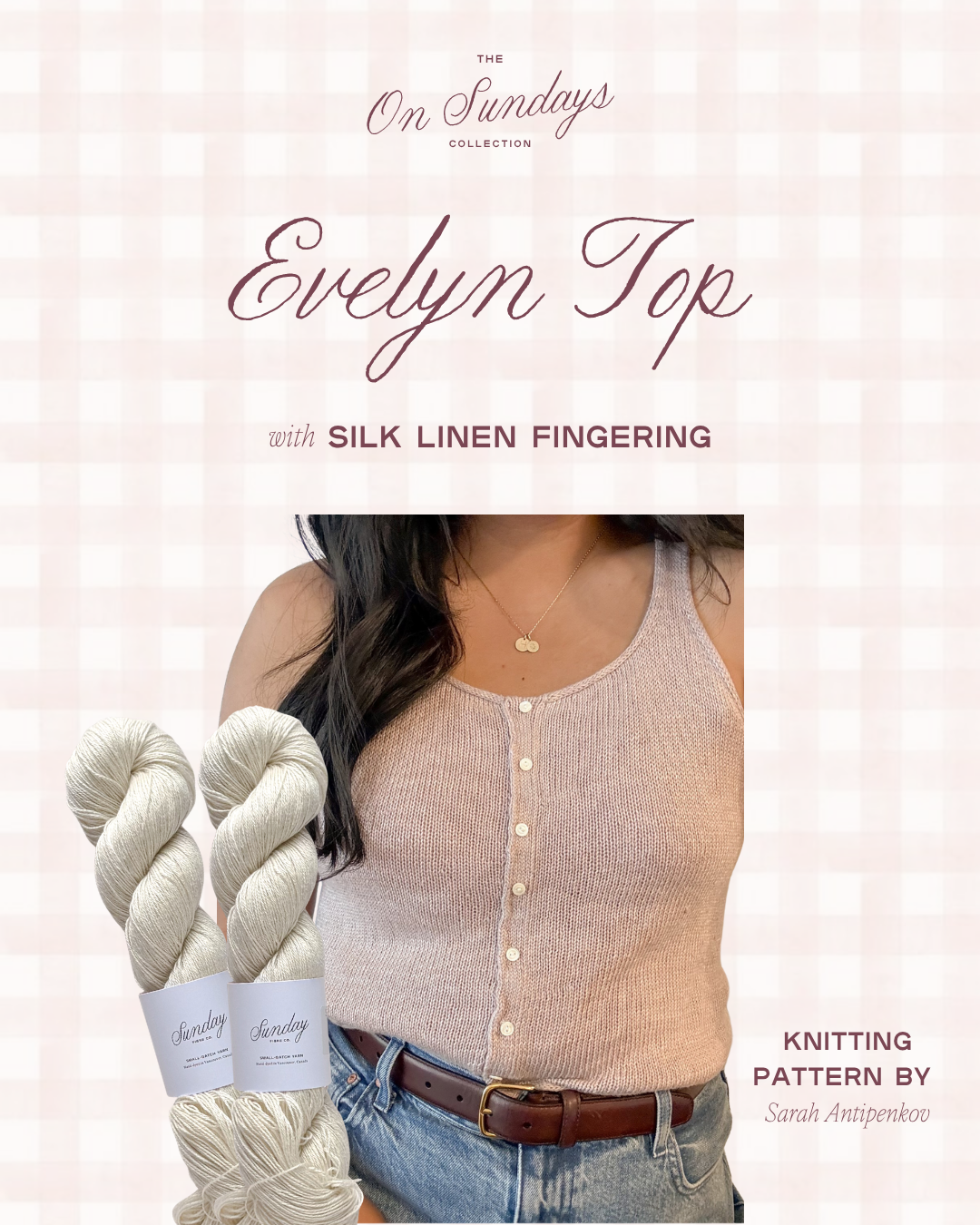 Evelyn Top Yarn Kit | Size 1 | French Vanilla