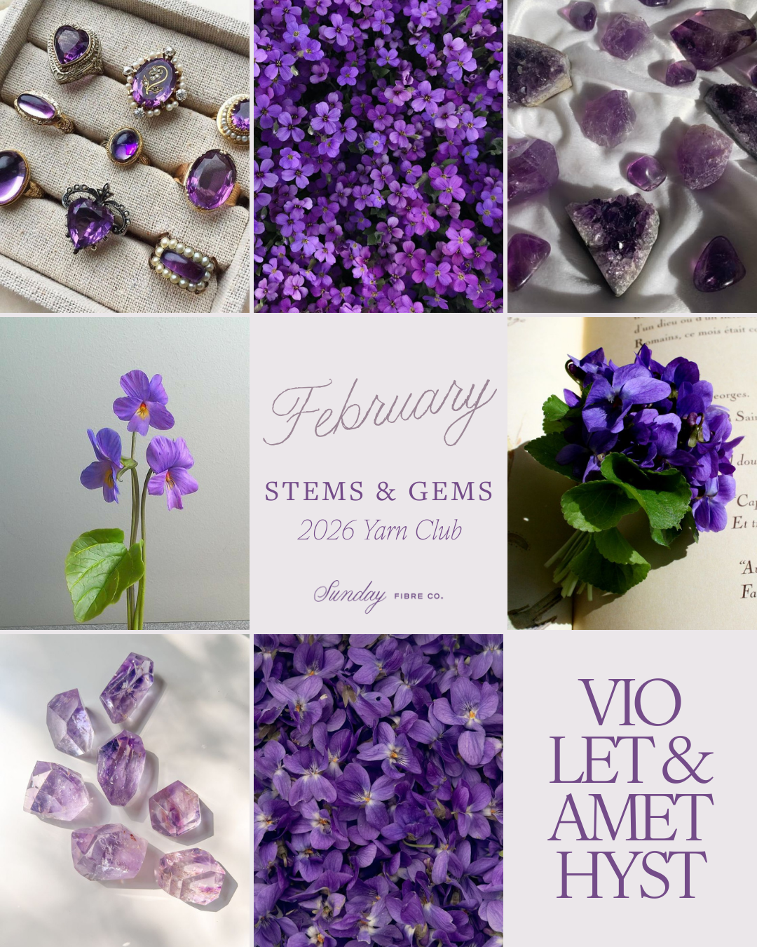 Stems & Gems 2026 Yarn Club | QUARTERLY SUBSCRIPTION