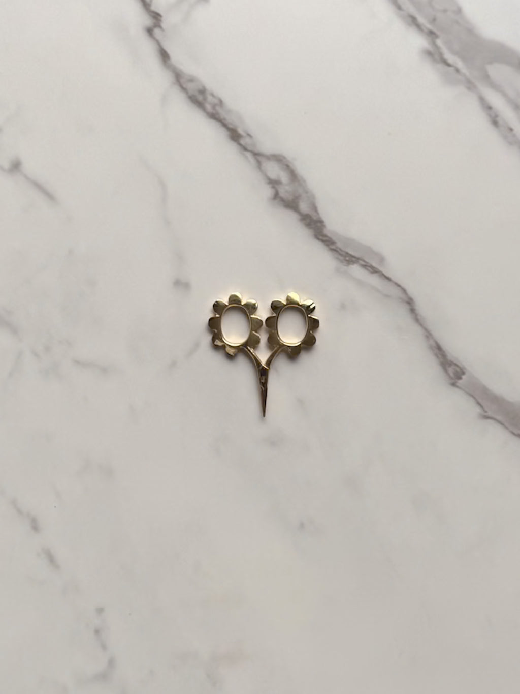 Flower Power Scissors | Gold