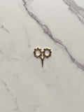 Flower Power Scissors | Gold
