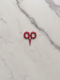 Flower Power Scissors | Red