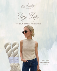 Ivy Top Yarn Kit | Sizes 2XL - 5XL | French Vanilla