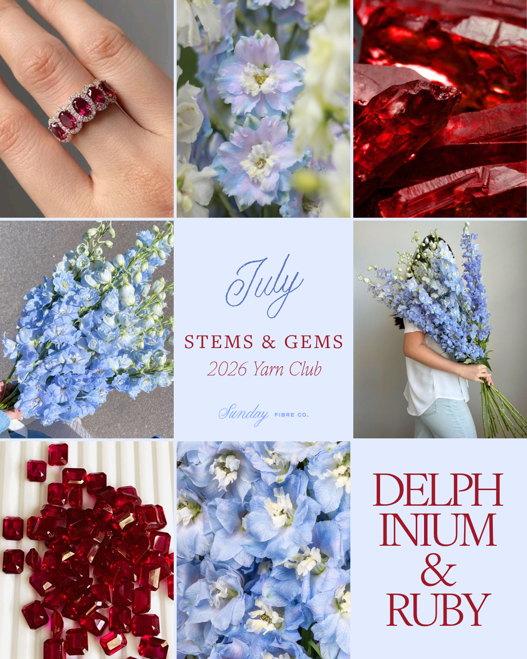 Stems & Gems 2026 Yarn Club | MONTHLY SUBSCRIPTION
