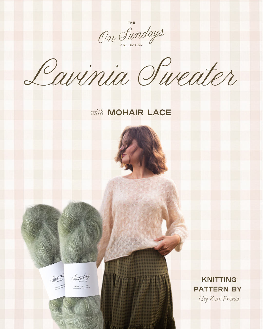 Lavinia Sweater Yarn Kit | Sizes 5 - 9 | Beach Grass