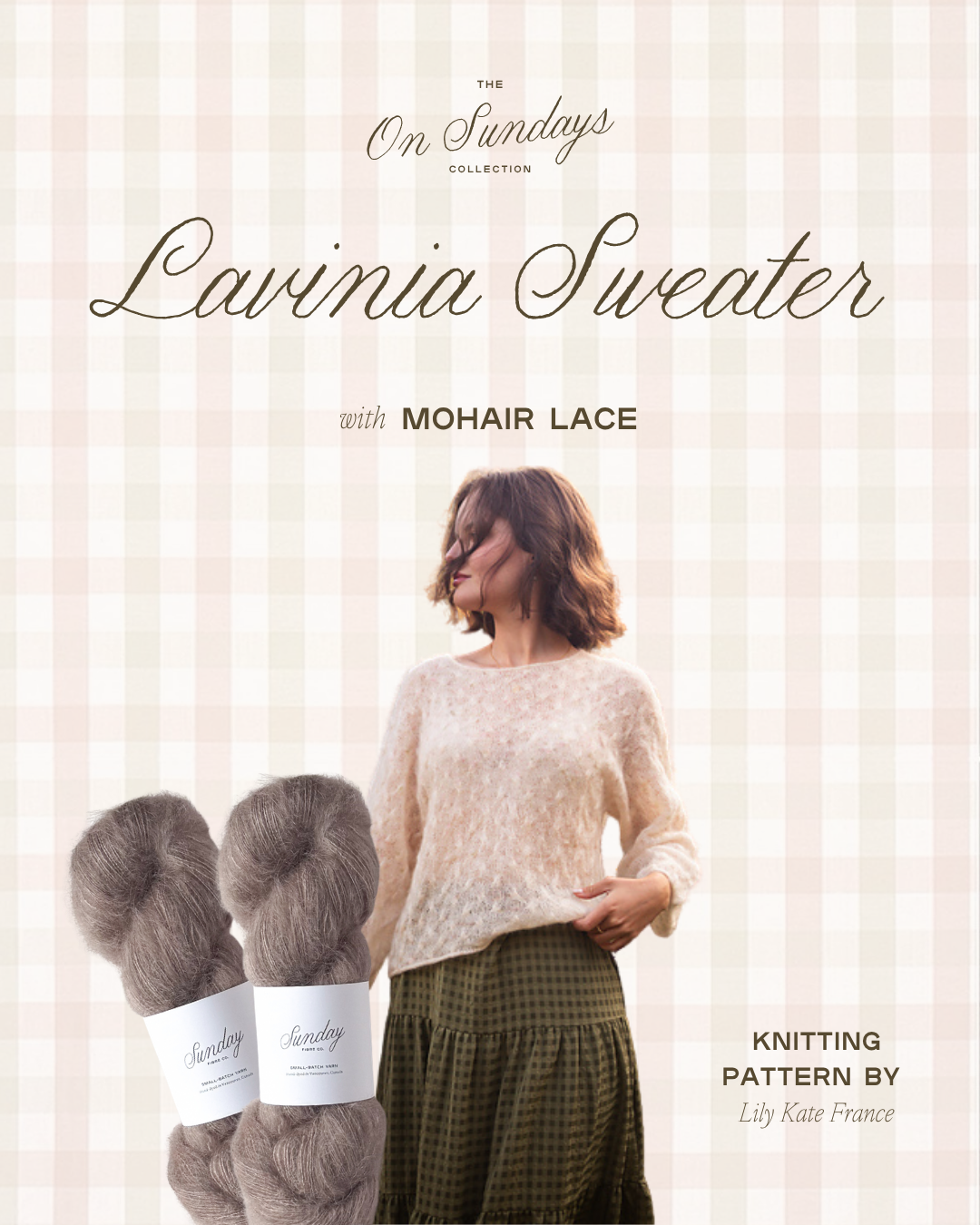 Lavinia Sweater Yarn Kit | Sizes 5 - 9 | Driftwood