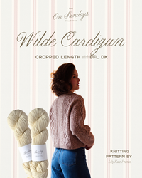Wilde Cardigan Cropped Length Yarn Kit | Sizes 2 - 4 | French Vanilla