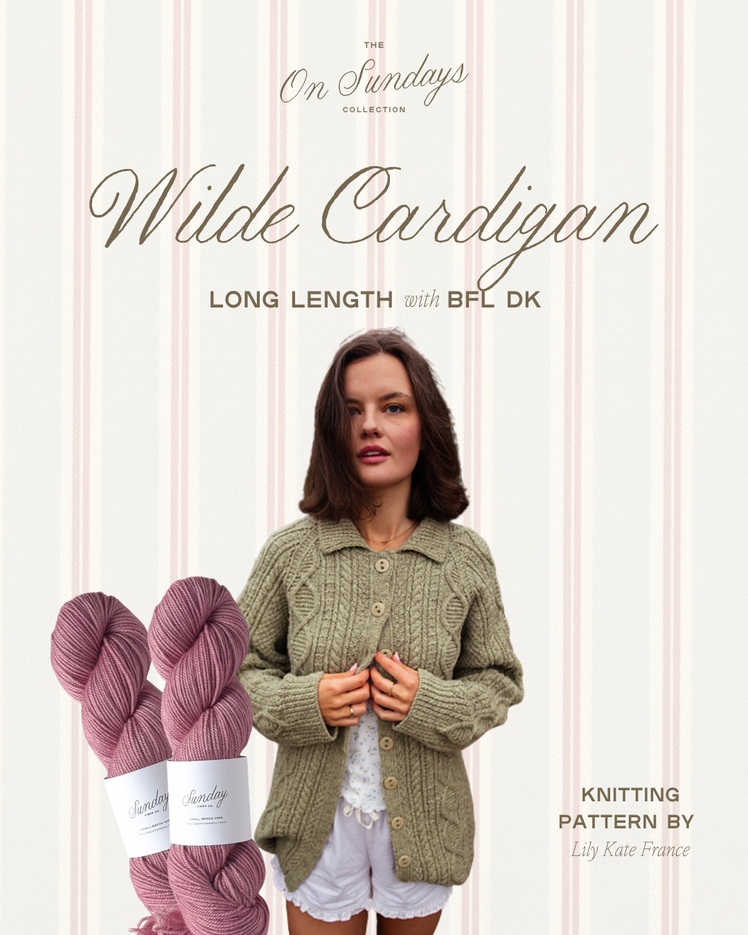 Wilde Cardigan Long Length Yarn Kit | Sizes 1 - 2 | Fresh Pedi