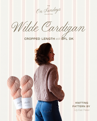 Wilde Cardigan Cropped Length Yarn Kit | Sizes 2 - 4 | Pink Lemonade