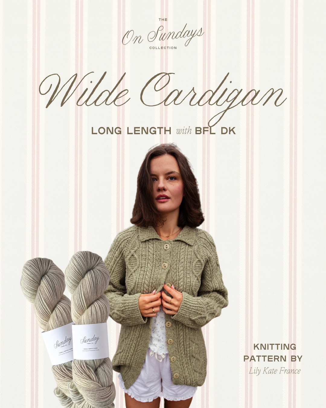 Wilde Cardigan Long Length Yarn Kit | Sizes 1 - 2 | Shucks