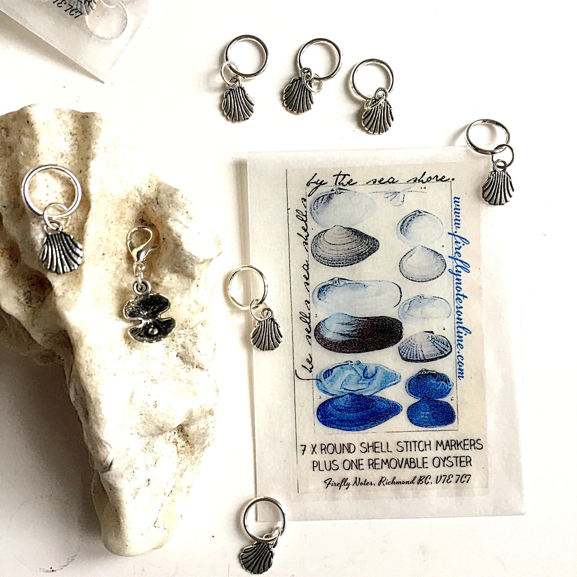 Seashell Stitch Markers