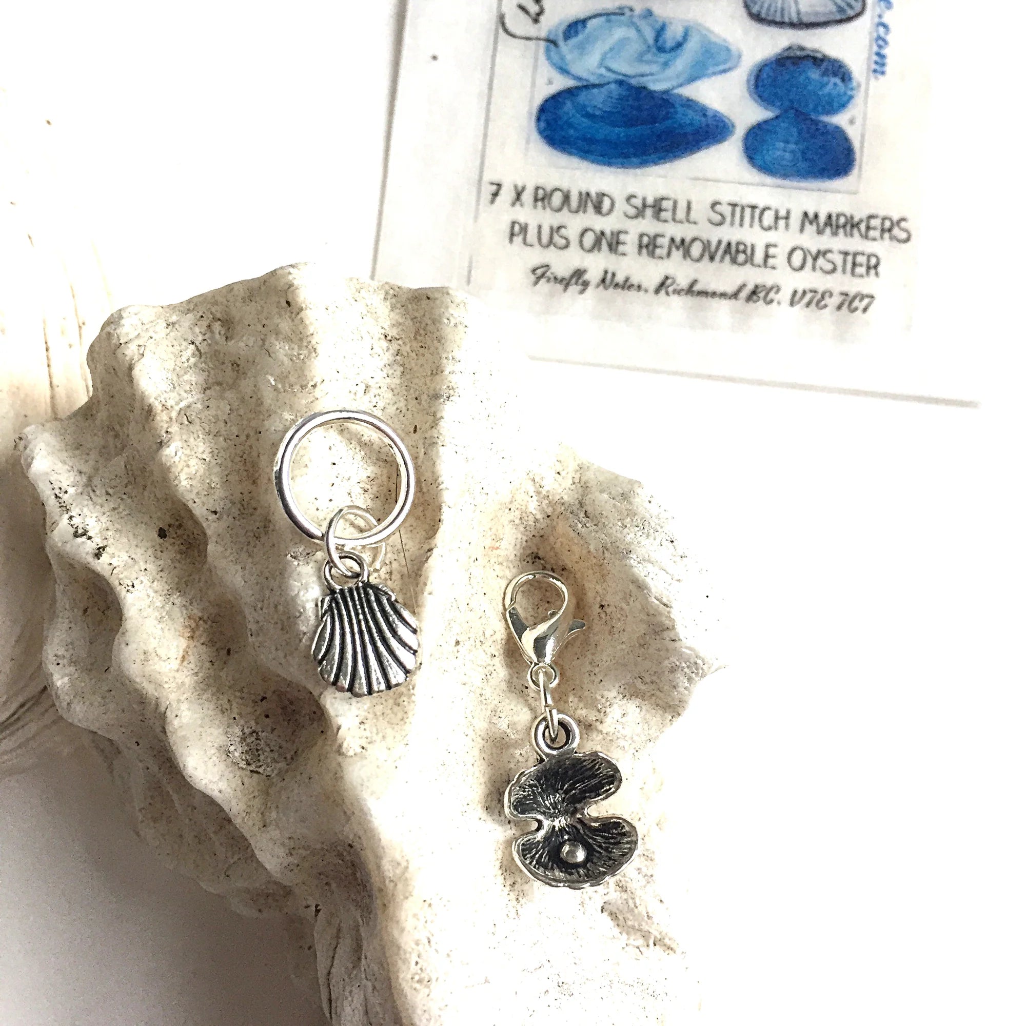 Seashell Stitch Markers